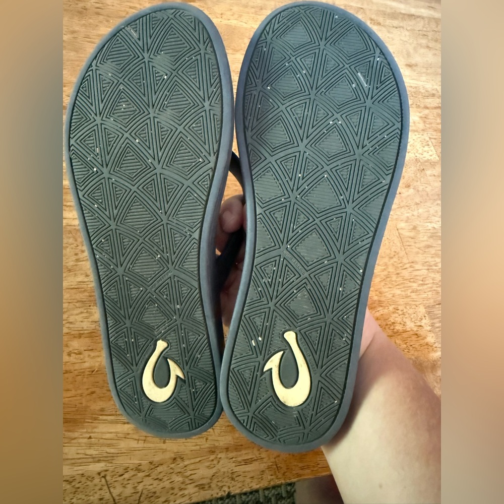 OluKai Womens Blue Reef Puawe Sandals Size 9 - Picture 3 of 3